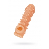 Телесная закрытая насадка с пупырышками Cock Sleeve Size M - 15,6 см. - KOKOS - в Черкесске купить с доставкой