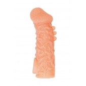 Телесная закрытая насадка с шершавой головкой Cock Sleeve Size M - 15,6 см. - KOKOS - в Черкесске купить с доставкой