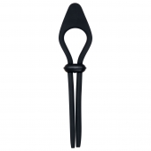 Черное эрекционное лассо с вибропулей Black Tie Affair - Zero Tolerance - в Черкесске купить с доставкой