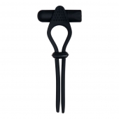 Черное эрекционное лассо с вибропулей Black Tie Affair - Zero Tolerance - в Черкесске купить с доставкой