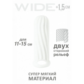 Белый фаллоудлинитель Homme Wide - 13 см. - Lola Games - в Черкесске купить с доставкой