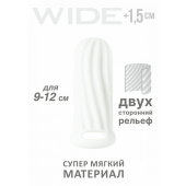 Белый фаллоудлинитель Homme Wide - 11 см. - Lola Games - в Черкесске купить с доставкой