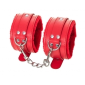 Красные оковы Anonymo из искусственной кожи - ToyFa - купить с доставкой в Черкесске