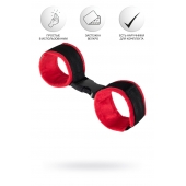 Красно-черные велюровые оковы Anonymo - ToyFa - купить с доставкой в Черкесске