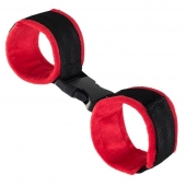 Красно-черные велюровые оковы Anonymo - ToyFa - купить с доставкой в Черкесске