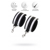 Серебристо-черные наручники Anonymo - ToyFa - купить с доставкой в Черкесске