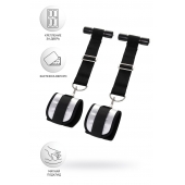 Черно-серебристые фиксаторы для рук на дверь Anonymo - ToyFa - купить с доставкой в Черкесске