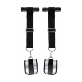 Черно-серебристые фиксаторы для рук на дверь Anonymo - ToyFa - купить с доставкой в Черкесске