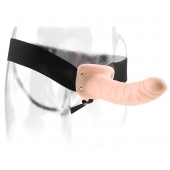 Полый страпон 8  Hollow Strap-On телесного цвета - 19 см. - Pipedream - купить с доставкой в Черкесске