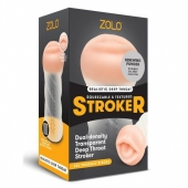 Мастурбатор-ротик ZOLO DEEP THROAT - Zolo - в Черкесске купить с доставкой