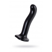 Черный стимулятор для пар P G-Spot Dildo Size L - 19 см. - Strap-on-me - в Черкесске купить с доставкой