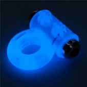 Голубое, светящееся в темноте эрекционное виброкольцо Lumino Play Vibrating Penis Ring - Lovetoy - в Черкесске купить с доставкой