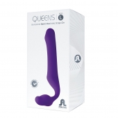 Фиолетовый безремневой страпон Queens L - Adrien Lastic - купить с доставкой в Черкесске