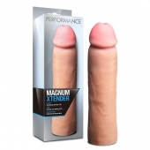 Телесная фаллическая насадка на пенис Magnum Xtender - 23 см. - Blush Novelties - в Черкесске купить с доставкой