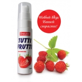 Гель-смазка Tutti-frutti с земляничным вкусом - 30 гр. - Биоритм - купить с доставкой в Черкесске