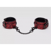 Красно-черные наручники Reversible Faux Leather Wrist Cuffs - Fifty Shades of Grey - купить с доставкой в Черкесске