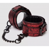 Красно-черные наручники Reversible Faux Leather Wrist Cuffs - Fifty Shades of Grey - купить с доставкой в Черкесске