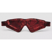 Двусторонняя красно-черная маска на глаза Reversible Faux Leather Blindfold - Fifty Shades of Grey - купить с доставкой в Черкесске