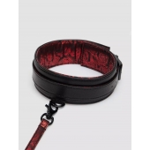 Стильный ошейник с поводком Reversible Faux Leather Collar and Lead - Fifty Shades of Grey - купить с доставкой в Черкесске