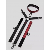 Ошейник с наручниками Reversible Faux Leather Collar and Wrist - Fifty Shades of Grey - купить с доставкой в Черкесске