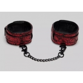 Красно-черные оковы Reversible Faux Leather Ankle Cuffs - Fifty Shades of Grey - купить с доставкой в Черкесске