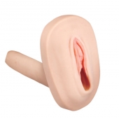 Мастурбатор-вагина с вибрацией и выносным пультом управления REALSTUFF SMOOTH   BALD - Dream Toys - в Черкесске купить с доставкой