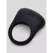 Черное эрекционное виброкольцо Sensation Rechargeable Vibrating Love Ring - Fifty Shades of Grey - в Черкесске купить с доставкой