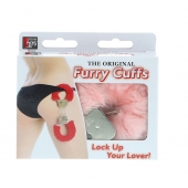 Металлические наручники с розовой меховой опушкой METAL HANDCUFF WITH PLUSH PINK - Dream Toys - купить с доставкой в Черкесске