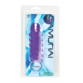 Закрытая фиолетовая насадка с пупырышками SAMURAI PENIS SLEEVE PURPLE - 14,5 см. - NMC - в Черкесске купить с доставкой