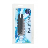 Дымчатая стимулирующая насадка с закрытой головкой SAMURAI PENIS SLEEVE BLACK - 14,5 см. - NMC - в Черкесске купить с доставкой