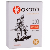 Презервативы с точками OKOTO Dotted - 3 шт. - Sitabella - купить с доставкой в Черкесске