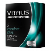 Контурные презервативы VITALIS PREMIUM comfort plus - 3 шт. - Vitalis - купить с доставкой в Черкесске