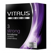 Презервативы с утолщенной стенкой VITALIS PREMIUM strong - 3 шт. - Vitalis - купить с доставкой в Черкесске