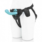 Голубая изогнутая насадка 6in Remote Control Ripple P-Spot G-Spot на черных трусиках - 16 см. - Pegasus - купить с доставкой в Черкесске