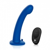 Синяя насадка Remote Control P-Spot G-Spot с черными трусиками - 20 см. - Pegasus - купить с доставкой в Черкесске