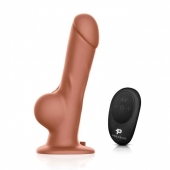 Реалистичный страпон с радиоуправлением Remote Control Realistic - 21 см. - Pegasus - купить с доставкой в Черкесске