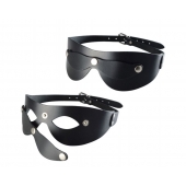 Черная кожаная маска  Новичок - Sitabella - купить с доставкой в Черкесске