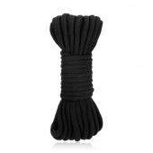 Черная хлопковая веревка для связывания Bondage Rope - 10 м. - Lux Fetish - купить с доставкой в Черкесске