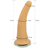 Телесная гладкая насадка Harness - 13,3 см. - LOVETOY (А-Полимер) - купить с доставкой в Черкесске