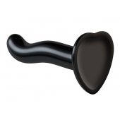 Черный фаллоимитатор-насадка Strap-On-Me P G spot Dildo size S - 16,4 см. - Strap-on-me - купить с доставкой в Черкесске