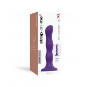 Фиолетовая насадка Strap-On-Me Dildo Geisha Balls size XL - Strap-on-me - купить с доставкой в Черкесске