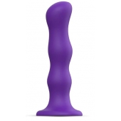 Фиолетовая насадка Strap-On-Me Dildo Geisha Balls size XL - Strap-on-me - купить с доставкой в Черкесске