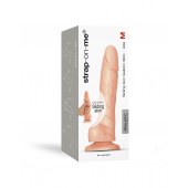Телесный фаллоимитатор Strap-On-Me Sliding Skin Realistic Dildo size M - Strap-on-me