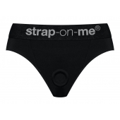 Черные трусики для насадок Heroine Lingerie Harness - size S - Strap-on-me - купить с доставкой в Черкесске