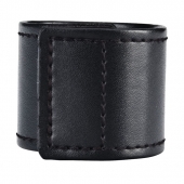 Хомут-утяжка для мошонки из искусственной кожи на липучке VELCRO BALL STRETCHER- 4 см. - BlueLine - в Черкесске купить с доставкой