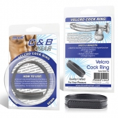 Кольцо на пенис из искусственной кожи на липучке VELCRO COCK RING - 5 см. - BlueLine - в Черкесске купить с доставкой