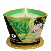 Массажная свеча Exotic Green Tea с ароматом зелёного чая - 170 мл. - Shunga - купить с доставкой в Черкесске