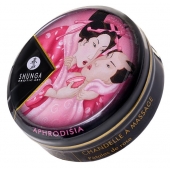 Массажная свеча Rose Petals с ароматом розы - 30 мл. - Shunga - купить с доставкой в Черкесске