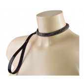 Эффектный сверкающий ошейник с поводком  Гламур - Sitabella - купить с доставкой в Черкесске