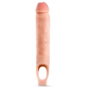 Телесная насадка-удлинитель 11.5 Inch Silicone Cock Sheath Penis Extender - 29,2 см. - Blush Novelties - в Черкесске купить с доставкой
